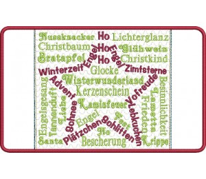 Stickserie - ITH Mug Rugs Weihnachtsmosaik 